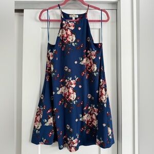 Nine Britton Floral Blue Dress